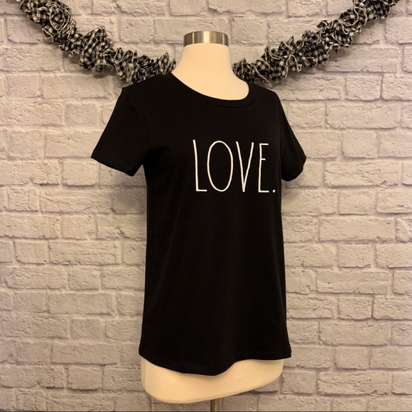 Rae Dunn “LOVE” T-Shirt in Classic Black - Picture 3 of 10